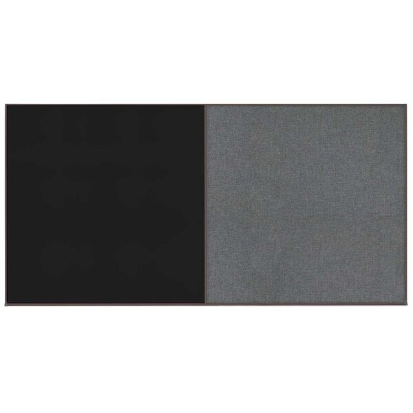 Enclosed Corkboard, 1 Door, 72"x36", 4" Fra